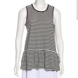 Kate Spade Sleep Striped Tank Top Peplum